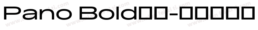 Pano Bold字体字体转换